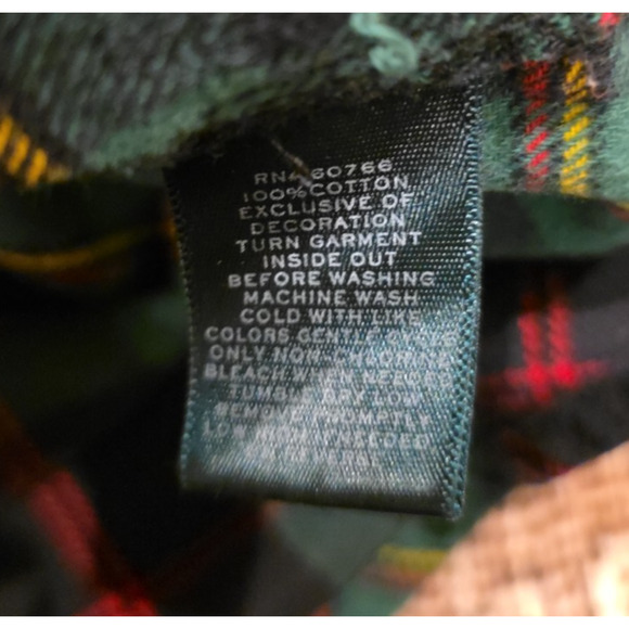 Ralph Lauren Xmas Women’s XL Red Green Tartan Plaid Cotton 2-Piece Pajama Set - Picture 8 of 13